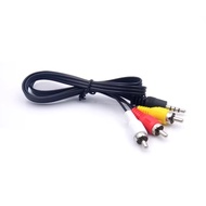 Audio Video Cable To Jack Aux 3.5mm 3 in 1 RCA To AUX Cable 3.5mm Set Top Box Cable
