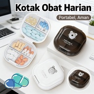 Mini Portable Medicine Box 7 Days Daily Pill Box Medicine Box Travel Medicine Box Storage Divider