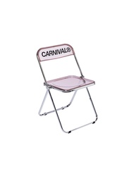 CARNIVAL ACRYLIC CLEAR FOLDING CHAIR PINK