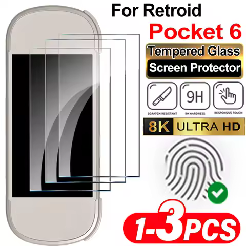 Tempered Glass Screen Protectors for Retroid Pocket 6 Game Console 9H HardnessShatterproof Protectiv