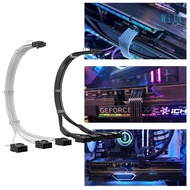 Will 16Pin to 3 4x 8 6+2 Pin PCIE GPU Cables Sleeved PSU Extension Cable 12+4Pin