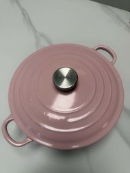 Le Creuset CP 24cm chiffon pink risotto cast iron pot 粉紅色鑄鐵鍋