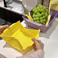 Foldable Drain Basket Storage Basket Vegetable Washing Basket Washing Fruits