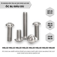 8mm stainless steel hexagonal screw M8X15 M8X20 M8X25 M8X30 M8X40 M8X50 M8X60 hexagonal lock