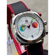 Brand New Geylang Watch Co. Apex Hybrid Chronograph Steel Case White Dial