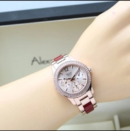 JAM TANGAN WANITA ALEXANDRE CHRISTIE AC2463 CEWEK ROSE GOLD RED