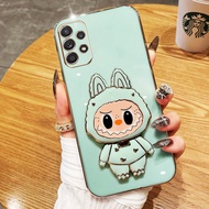 VRQR Labubu Casing for Samsung Galaxy A52S A32 A52 A72 A82 A23 A33 A53 A73 4G 5G Rotating Bracket wi