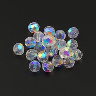 AAA Quality 4/6/8mm Faceted Rondelle Austria Crystal Beads Glass Football Beads Loose Spacer Beads f