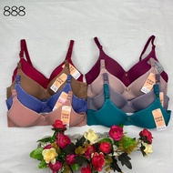 BestWare BRA WOMEN'S BH 888 - 228 WIRELESS SIZE 32-38 AVAILABLE IN 8 COLORS AND 2 HOOKS IMPORTED SOF