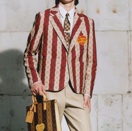 LV x NIGO /  22SS  Louis Vuitton  Monogram Trunk Stripe Pocket Jacket RM221M human made 罕有