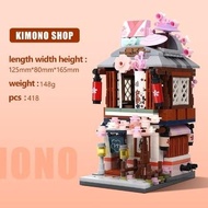 Fx-76 As25 Ohsome -LozKimono Shop/Noodle Canteen/Hot Spring House/Matcha Shop/Puzzle/Block/Gift/Japa