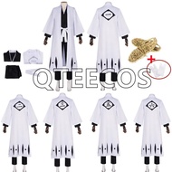 【Audio】 Anime Bleach Cosplay Aizen Sousuke Captain 5th Kimono Costume Kuchiki Byakuya Halloween Outf