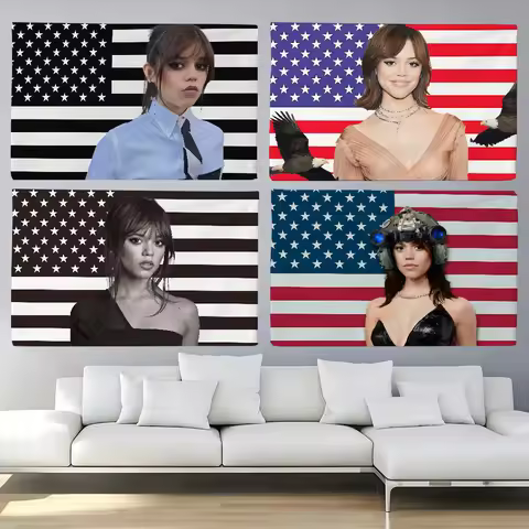 Actor J-Jenna Ortega flag For Decoration Outdoor Picnic Hanging Home Camping Party Banner