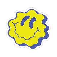 Smiley Face Vinyl Doff Sticker