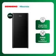 Hisense 205L Single Door Fridge / Refrigerator HSE-RR239D4ABN Peti Sejuk