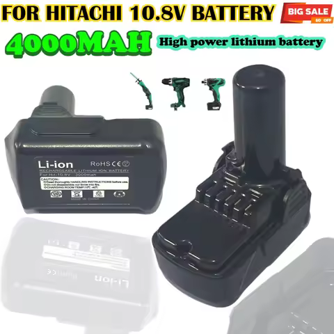 10.8V 4000mAh For Hitachi battery DB10DL FCR10DL WH10DCL BCL 1015,BLC1015 BCL 1030 BCL 1030M BCL1030