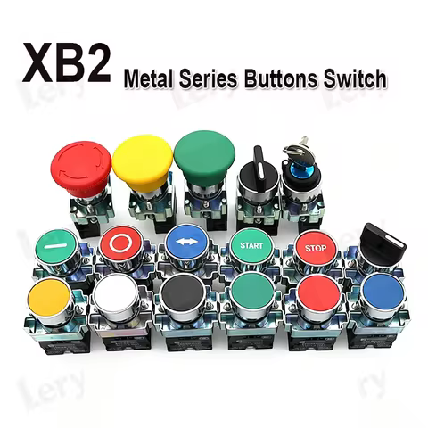 1PCS Button Switch XB2-BA11/21/31/42/51/61/311/4322/61781/4342/4331/3341/3351 Self-locking Reset But