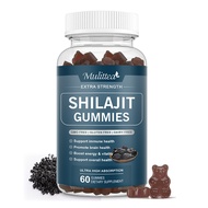 Mulittea Shilajit Supplement Gummies Pure Himalayan Shilajit 800mg For Energy, Immune Support, and C