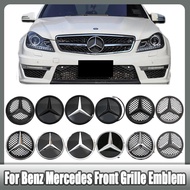 Glossy Black border and Chrome silver border decoration For Mercedes Benz W204 W245 X204 Class Car F