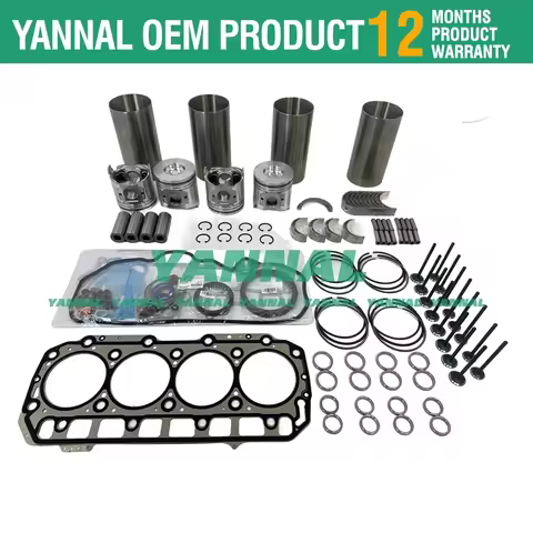 Overhaul Rebuild Kit for Yanmar Engine 4TNV98 4TNV98T 4TNV98C-NMSL 4TNV98T-NSV 4TNV98-SSU