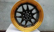 全新15寸深唇鋁圈 海拉風 暴龜 寬體 JDM 4-100 3SDM work bbs