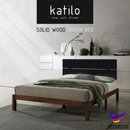 KARO Solid Wood Bed / Queen Bed / Single Bed / Bed Frame / Katil Kayu / Katil Queen / Katil Bujang / DESIGN . QUALITY by katilo furniture