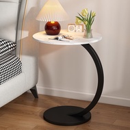 ST/💛Nordic Ikea  Mini Small Coffee Table Internet Celebrity Small round Table Sofa Side Table Movable Side Cabinet Mini