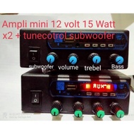 AMPLIFIER MINI 12 VOLT SUBWOOFER POWER KELAS D SUBWOOFER