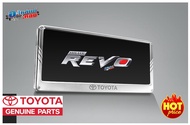 (ของแท้) กรอบป้าย กรอบ ป้ายทะเบียน แท้ โตโยต้า สแตนเลส (แบบตรง) Toyota License Plate Frame ใส่ได้ทุก
