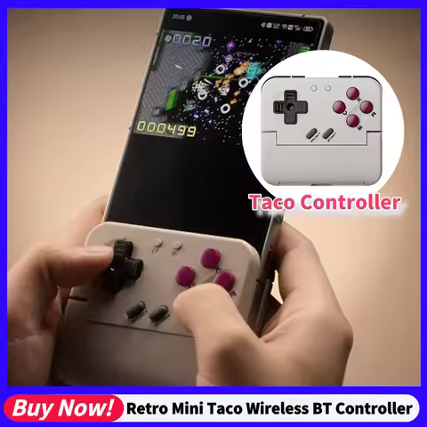 Taco Mobile Vertical Grip Wireless Gaming Controller GBA Emulator Retro Mini Handheld Bluetooth Cont