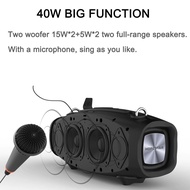 Loa bluetooth Karaoke cao cấp Hopestar H1 40W . Bass Cực khủng Pin 6000mAH - HopeStar X H1party Blue