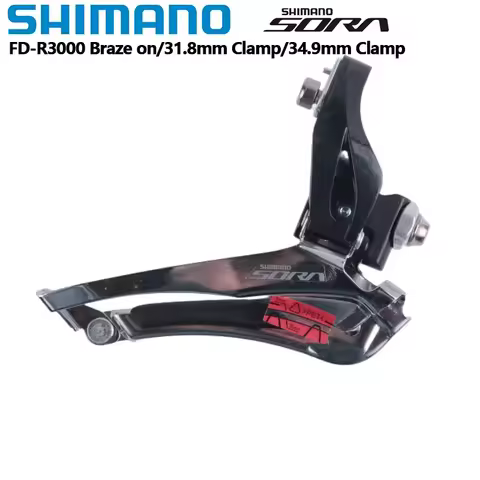 SHIMANO SORA FD R3000 Front Derailleur Brazed On 31.8mm 34.9mm Clamp 2x9 Speed Road Bike Bicycle Acc