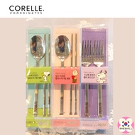 CORELLE COORDINATES Snoopy Friends Charlie Brown 1 person cutlery set fork set cutlery set Gift stai