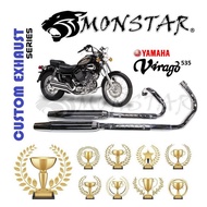 COBRA TWIN Muffler HARLEY STYLE XV SUPER POWER Bassy Sound EJM EPOWER Double Exhaust Custom Virago 5