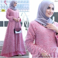 MEGA DRESS Baju Gamis Wanita Terbaru 2020 Dress Wanita Elegant Trendy