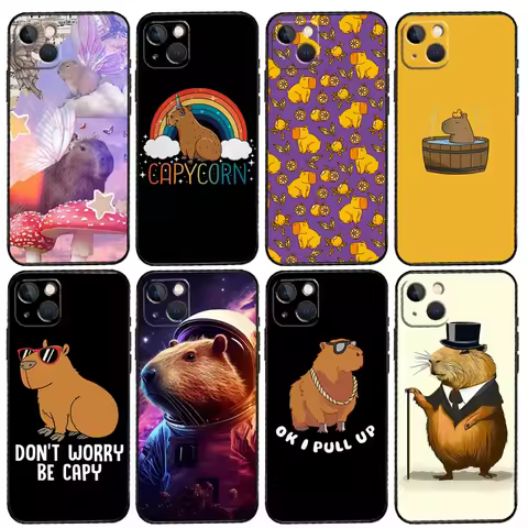 Cartoon Capybara For Huawei Nova 12i 11i 8i 12s Y73 Y72 Y61 Y91 Y90 Y70 Y60 9 10 SE P30 P40 Lite P60