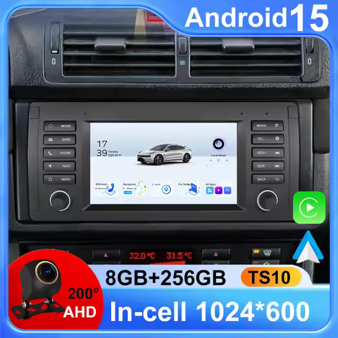 Car Radio Multimedia for BMW 5 Series E39 X5 E53 M5 1996-2003 Nav RDS Stereo GPS 8GB 128GB Carplay 4