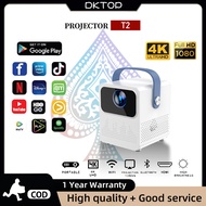 T2 Mini Projector 180ANSI Android 9.0 1080p Bluetooth 5.0 2.4GHz WiFi Portable Home Theater