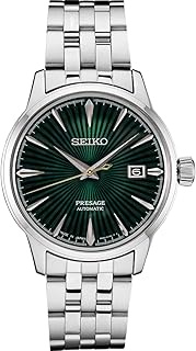 New Seiko Presage Automatic Green Sunray Dial Stainless Steel Men's Watch SRPE15