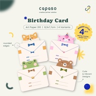 Birthday Card Best Wishes Card Animal Birthday Greeting Card/