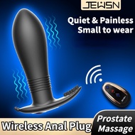 JEUSN Prostate Massage 10 Speed Vibrator Anal Plug Wireless Remote Control Vibrator Sex Toy for Men