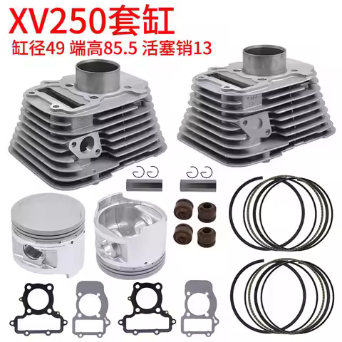 Motorcycle Cylinder Kit for Yamaha Virago XV250 V Star 250 Route 66 Qianjiang QJ250-H QJ250-L QJ250-