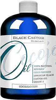 Jamaican Black Castor Oil Organic Cold Pressed 100% Pure Natural 8 oz Hair Skin Eyelashes Hair Growth Restore Acne Pure Virgin Black Castor Oil Premium Refined Grade A