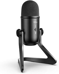 FIFINE USB Podcast Microphone for Recording Streaming, Condenser Computer Gaming Mic for PC Mac PS4. Headphone Output&amp;Volume Control, Mic Gain Control, Mute Button for Vocal, YouTube. (K678)