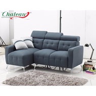 L-shape sofa (Fabric)/ L shape sofa/ Sofa L/ Sofa Promosi/Adjustable Headrest Sofa