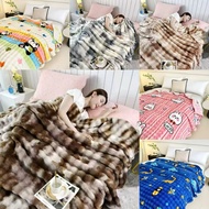 Rabbit Fur Blanket Comfortable To Wrap 6 Feet 180*200cm 1kg Soft Fabric Long Hair Works Very Well.