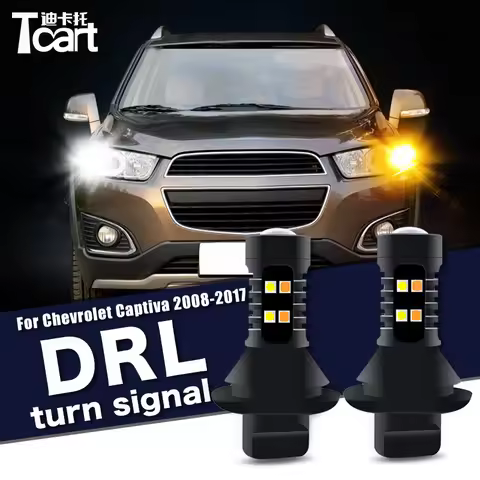 Car accessories Led Daytime Running Light turn drl 2in1 1156 BAU15S PY21W For Holden Chevrolet Capti
