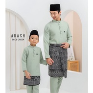 Baju Melayu Lelaki (SAGE GREEN) Baju Melayu Cekak Musang Exclusive Arash Baju Melayu Raya 2025 Baju 