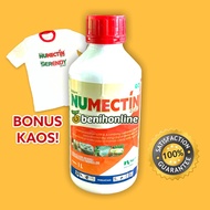 INSEKTISIDA NUMECTIN - ABAMEKTIN 20 EC Bening 1 Liter bonus kaos- Nufarm obat kriting daun hama trip