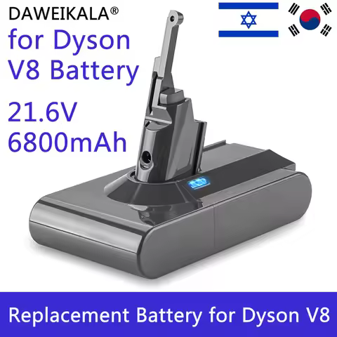 for Dyson SV10 6800mAh 21.6V battery For Dyson V8 Battery Absolute Animal Li-ion Vacuum Cleaner Rech